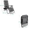 imageBest Choice Products Set of 2 Adjustable Steel Mesh Zero Gravity Lounge Chair Recliners wPillows and Cup Holder Trays  Sage GreenGrey