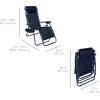 imageBest Choice Products Set of 2 Adjustable Steel Mesh Zero Gravity Lounge Chair Recliners wPillows and Cup Holder Trays  Sage GreenNavy