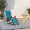 imageBest Choice Products Set of 2 Adjustable Steel Mesh Zero Gravity Lounge Chair Recliners wPillows and Cup Holder Trays  Sage GreenPeacock Blue