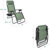 imageBest Choice Products Set of 2 Adjustable Steel Mesh Zero Gravity Lounge Chair Recliners wPillows and Cup Holder Trays  Sage GreenSage Green