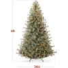 imageBest Choice Products 75ft PreLit Cashmere Christmas Tree Premium SemiFlocked Artificial Holiday Decor wCordless Connection 2in1 LED Lights6ft