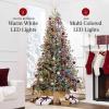 imageBest Choice Products 75ft PreLit Cashmere Christmas Tree Premium SemiFlocked Artificial Holiday Decor wCordless Connection 2in1 LED Lights9ft