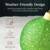imageBest Choice Products 2pc Lighted PopUp Outdoor Christmas Ornament Set Holiday Ball Decoration w 180 LED Lights 8 Light Functions  RedGreenRedGreen