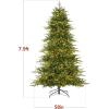 imageBest Choice Products Full Flocked Aspen Christmas Tree 6ft Prelit Noble Fir w 1200 Super Bright Twinkling Micro LED Lights 2in1 White ampamp MultiGreen