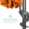 imageBest Choice Products 10ft Solar LED Cantilever Patio Umbrella 360Degree Rotation Hanging Offset Market Outdoor Sun Shade for Backyard Deck Poolside wLights Easy Tilt Cross BaseOrange