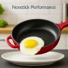 imageBest Choice Products 6Piece Enameled Cast Iron Cookware Set 6QT Dutch Oven WLid 2QT Skillet WLid Grill Pan ampamp Grill Press NonStick Heavy Duty  SageRed