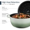 imageBest Choice Products 6Piece Enameled Cast Iron Cookware Set 6QT Dutch Oven WLid 2QT Skillet WLid Grill Pan ampamp Grill Press NonStick Heavy Duty  SageSage