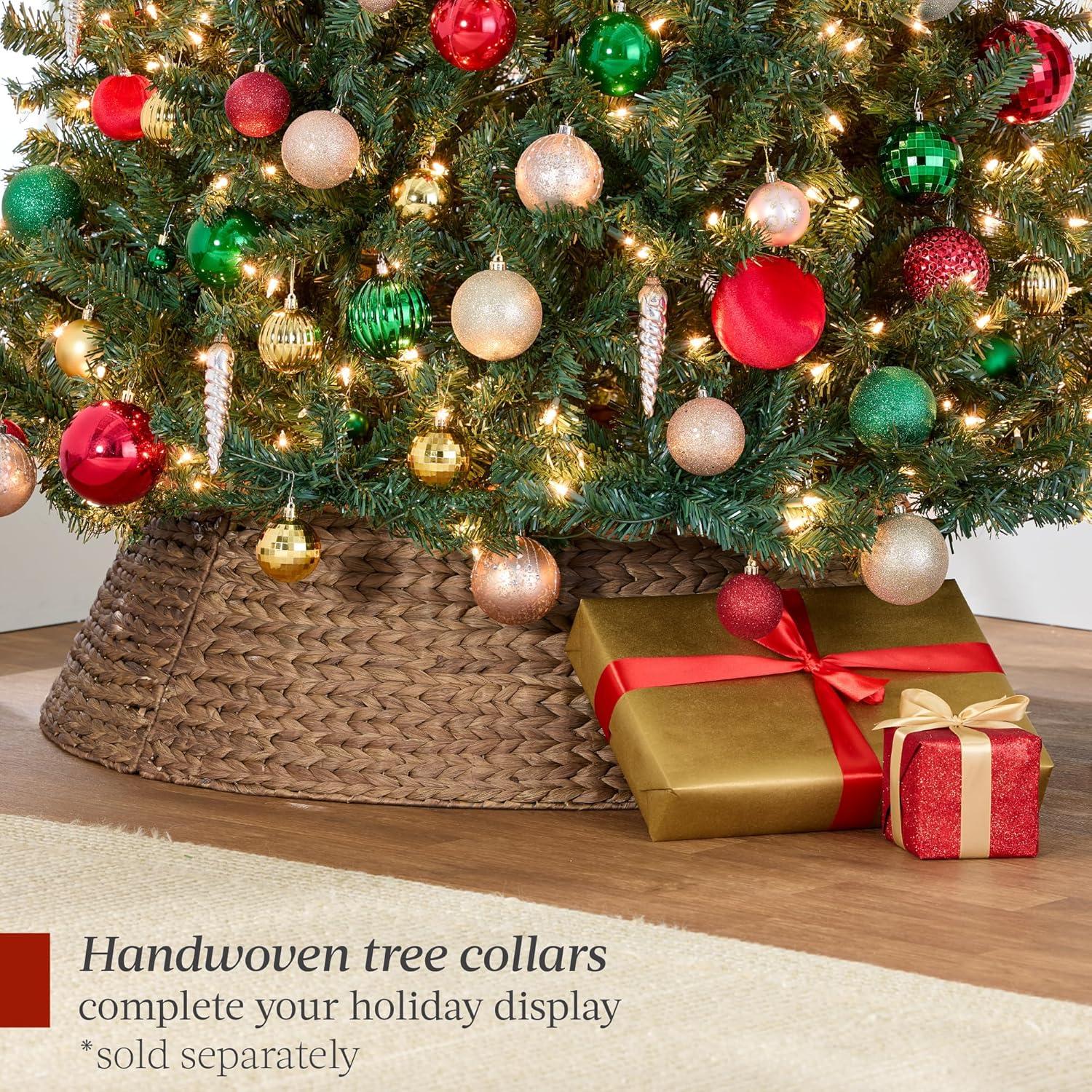 imageBest Choice Products Artificial Frosted Christmas Tree 6ft Premium PreLit Realistic Spruce Holiday Dcor wDense Branches Metal Base  Blue SpruceGreen Spruce