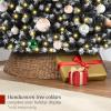 imageBest Choice Products Artificial Frosted Christmas Tree 6ft Premium PreLit Realistic Spruce Holiday Dcor wDense Branches Metal Base  Blue SpruceBlack Spruce  Frosted