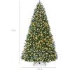 imageBest Choice Products Artificial Frosted Christmas Tree 6ft Premium PreLit Realistic Spruce Holiday Dcor wDense Branches Metal Base  Blue SpruceGreen Spruce  Frosted
