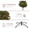 imageBest Choice Products Artificial Frosted Christmas Tree 6ft Premium PreLit Realistic Spruce Holiday Dcor wDense Branches Metal Base  Blue SpruceGreen Spruce