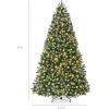 imageBest Choice Products Artificial Frosted Christmas Tree 6ft Premium PreLit Realistic Spruce Holiday Dcor wDense Branches Metal Base  Blue SpruceGreen Spruce  Frosted