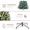 imageBest Choice Products Artificial Frosted Christmas Tree 6ft Premium PreLit Realistic Spruce Holiday Dcor wDense Branches Metal Base  Blue SpruceGreen Spruce  Frosted