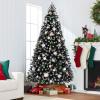 imageBest Choice Products Artificial Frosted Christmas Tree 6ft Premium Unlit Realistic Spruce Holiday Dcor wDense Branches Metal Base  Blue SpruceFrosted Black Spruce
