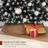 imageBest Choice Products Artificial Frosted Christmas Tree 6ft Premium Unlit Realistic Spruce Holiday Dcor wDense Branches Metal Base  Blue SpruceFrosted Black Spruce