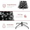 imageBest Choice Products Artificial Frosted Christmas Tree 6ft Premium Unlit Realistic Spruce Holiday Dcor wDense Branches Metal Base  Blue SpruceFrosted Black Spruce