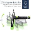 imageBest Choice Products Snow Brush with Squeegee ampamp Ice Scraper Up to 39quot Extendable Foam Grip 270 Pivoting Snow Brush for Car Truck SUV Storage Bag Included  LimeLime