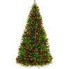 imageBest Choice Products Artificial Frosted Christmas Tree 6ft Premium PreLit Realistic Spruce Holiday Dcor wDense Branches Metal Base  Blue SpruceGreen Spruce W Multicolor Lights
