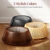imageBest Choice Products 36in Christmas Tree Collar Solid Wood Slatted Tree Skirt Holiday Accessory for Home  WalnutNatural