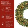 imageBest Choice Products 36in PreLit Christmas Wreath wBerries ampamp Pinecones Large Artificial IndoorOutdoor Decor for Door Mantel wRed Bow PluginGreen Spruce  Decorated