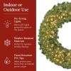 imageBest Choice Products 36in PreLit Christmas Wreath wBerries ampamp Pinecones Large Artificial IndoorOutdoor Decor for Door Mantel wRed Bow PluginGreen Spruce