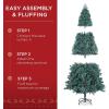 imageBest Choice Products 6ft PreDecorated Holiday Christmas Tree for Home Office Party Decoration w1000 Tips Pinecones Metal Base  Blue SpruceBlue Spruce
