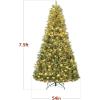 imageBest Choice Products 6ft PreLit Cashmere Christmas Tree Premium Artificial Holiday Decor wCordless Connection 2in1 LED Lights Folding StandGreen