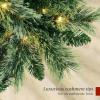 imageBest Choice Products 6ft PreLit Cashmere Christmas Tree Premium Artificial Holiday Decor wCordless Connection 2in1 LED Lights Folding StandGreen