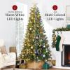 imageBest Choice Products 6ft PreLit Cashmere Christmas Tree Premium Artificial Holiday Decor wCordless Connection 2in1 LED Lights Folding StandGreen