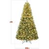 imageBest Choice Products 6ft PreLit Cashmere Christmas Tree Premium Artificial Holiday Decor wCordless Connection 2in1 LED Lights Folding StandGreen