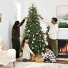 imageBest Choice Products 6ft PreLit Cashmere Christmas Tree Premium Artificial Holiday Decor wCordless Connection 2in1 LED Lights Folding StandGreen