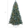 imageBest Choice Products 6ft PreLit PreDecorated Pine Artificial Christmas Tree w 1000 Flocked Frosted Tips 59 Pinecones 250 Lights Base  Blue SpruceBlue Spruce
