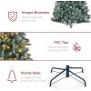 imageBest Choice Products 6ft PreLit PreDecorated Pine Artificial Christmas Tree w 1000 Flocked Frosted Tips 59 Pinecones 250 Lights Base  Blue SpruceFlocked Blue Spruce
