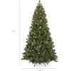 imageBest Choice Products 6ft PreLit PreDecorated Pine Artificial Christmas Tree w 1000 Flocked Frosted Tips 59 Pinecones 250 Lights Base  Blue SpruceGreen
