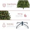 imageBest Choice Products 6ft PreLit PreDecorated Pine Artificial Christmas Tree w 1000 Flocked Frosted Tips 59 Pinecones 250 Lights Base  Blue SpruceGreen