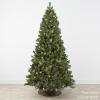 imageBest Choice Products 6ft PreLit PreDecorated Pine Artificial Christmas Tree w 1000 Flocked Frosted Tips 59 Pinecones 250 Lights Base  Blue SpruceGreen