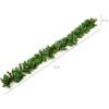 imageBest Choice Products 9ft PreLit Christmas Garland Holiday Dcor for Stairs Mantel wPine Cones 2in1 White ampamp Multi LED Lights  SemiFlockedGreenBerries  Battery