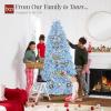 imageBest Choice Products Artificial Christmas Tree 6ft Premium Unlit Pine Design Dense Branches Realistic Holiday Dcor wEasy Assembly  Frosted PineBaby Blue