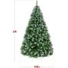 imageBest Choice Products Artificial Christmas Tree 6ft Premium Unlit Pine Design Dense Branches Realistic Holiday Dcor wEasy Assembly  Frosted PineFrosted Pine