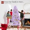 imageBest Choice Products Artificial Christmas Tree 6ft Premium Unlit Pine Design Dense Branches Realistic Holiday Dcor wEasy Assembly  Frosted PineLavender