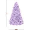 imageBest Choice Products Artificial Christmas Tree 6ft Premium Unlit Pine Design Dense Branches Realistic Holiday Dcor wEasy Assembly  Frosted PineLavender