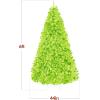 imageBest Choice Products Artificial Christmas Tree 6ft Premium Unlit Pine Design Dense Branches Realistic Holiday Dcor wEasy Assembly  Frosted PineLime Green