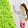 imageBest Choice Products Artificial Christmas Tree 6ft Premium Unlit Pine Design Dense Branches Realistic Holiday Dcor wEasy Assembly  Frosted PineLime Green