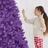 imageBest Choice Products Artificial Christmas Tree 6ft Premium Unlit Pine Design Dense Branches Realistic Holiday Dcor wEasy Assembly  Frosted PinePurple