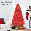 imageBest Choice Products Artificial Christmas Tree 6ft Premium Unlit Pine Design Dense Branches Realistic Holiday Dcor wEasy Assembly  Frosted PineRed