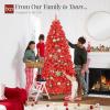 imageBest Choice Products Artificial Christmas Tree 6ft Premium Unlit Pine Design Dense Branches Realistic Holiday Dcor wEasy Assembly  Frosted PineRed