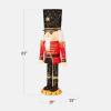 imageBest Choice Products Christmas Nutcracker 5ft Pop Up Lighted Large Holiday 3D Yard Decoration w 150 PreLit Twinkling LED Lights for Outdoor Indoor  RedBlack