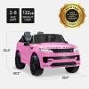 imageBest Choice Products Kids 24V 2Seater Licensed Range Rover Sport Electric Ride On Car Truck w 132lb Weight Capacity Parental Remote Control  WhitePink