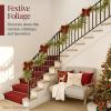 imageBest Choice Products PreLit Cedar Cypress Christmas Garland wTwinkling LEDs 9Ft Realistic Indoor Holiday Accent Decor for Door Mantle Battery6ft