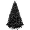 imageBest Choice Products Artificial Christmas Tree 6ft Premium Unlit Pine Design Dense Branches Realistic Holiday Dcor wEasy Assembly  Frosted PineBlack